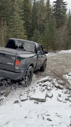 #dodge #ram #offroad #hemi #trip #4x4 #roadtrip #road #4x4offroad #ice #ram1500 #bullydog #forest