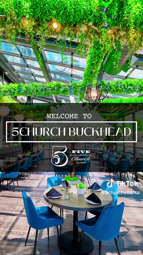 Escape to the serenity of 5Church Buckhead's sunroom patio, a 21 only dining destination surrounded by lush greenery and enclosed in glass. Open for dinner and brunch, this garden-themed patio offers a unique and memorable dining experience. With a minimum spend of $50 per person during brunch and $75 during dinner service, treat yourself to an evening of relaxation and exceptional cuisine at 5Church Buckhead. #luxury #buckhead #dining