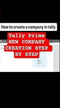 how to create a company in tally prime 7.0 #TallyPrime#CompanyCreation #Accounting#TallyForBeginners
