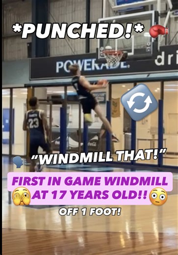 FIRST IN GAME WINDMILL AT 17 YEARS OLD! 😳 This is a throwback to 3 years ago today, when I hit my first ever windmill in game. This is one of my first in game dunks on camera. Was feeling super bouncy today and was glad I got that fast break as there was no other dunk I planned to do than punch a windmill 😂 #dunk #windmilldunk #firstdunk #ingamedunk #basketball
