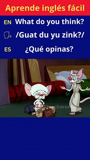 Aprenda a decir en inglés: ¿Qué opinas?#learnenglish #listeningpractice #elteacheromar #cartoon #learn #movieclips #english #frases
