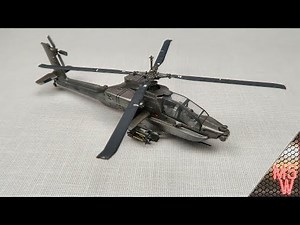 Apache AH-64A Helicopter Building Revell 1:100 model kit Part2