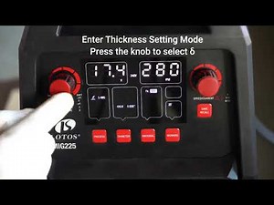 LOTOS MIG225 6-in-1 225A MIG Welder, 110V 220V Quick Setup