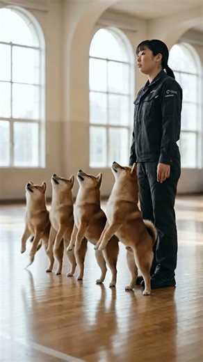 Training Shiba Inu puppies for Japanese police