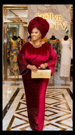 Regal Velvet Asoebi Styles 2026 | Rich Aunty Velvet Lace Inspiration ✨ #Shorts