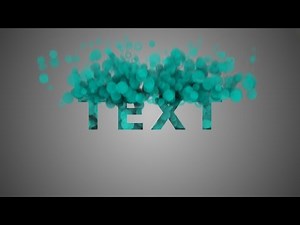 After Effects Tutorial: Particles Text Animation