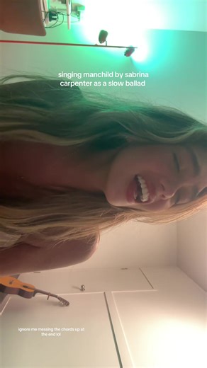 Sabrina Carpenter's Slow Ballad Cover of Manchild