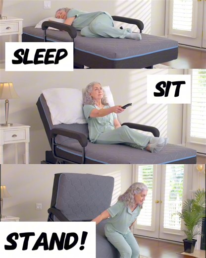 🛏️ Right now it's easier than ever to get an EZ Lift Sleep To Stand Bed! 🌟 Go from lying down to standing easily with just a touch of a button. Enjoy unmatched comfort & support for a rejuvenating sleep. 💤 ✅ Fast Priority Shipping ✅ 6” Premium Memory Foam Mattress ✅ Extended 10 Year Warranty 🔥 Transform your nights! Shop now: https://ezliftbed.com/product/ez-lift-sleep-to-stand-bed #EZLiftBed #SleepToStand #BetterSleep | EzLift Bed