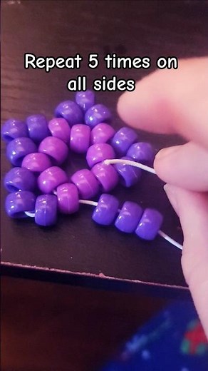 How to make a pony bead star!! #tutorial #kandi #ponybeads #star