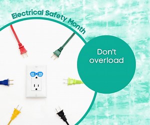If you’re overloading electrical outlets at home, it’s probably time to call a licensed electrician to install additional outlets. Overloaded outlets can create fire hazards. 🔥🔌 #ElectricalSafetyMonth #TipTuesday | Coastal Electric Cooperative