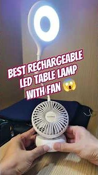 Best Chargeable LED Table Lamp with Fan under 1000 | HALONIX Fan-o-Glow Study with Fan Study Lamp