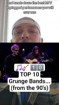 🎵🎸 1️⃣0️⃣ TOP 10 Grunge Bands...(from the 90's) #top10 #90s #grunge