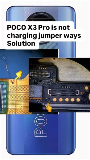 Sabbir Alam on Instagram: "POCO X3 Pro is not charging jumper ways Solution 🔥 ✅ 💯 #repair #Poco #performance"