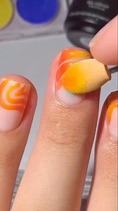 Nails using eye shadow 💅😍 love it or not? #nailart #nailextensions #polygel | Lillycute Nails