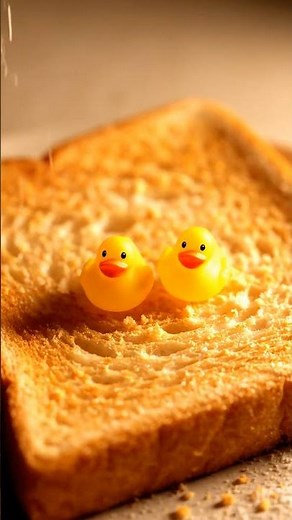 Melting Rubber Ducks on Toast 🦆 | Surreal ASMR Art & Oddly Satisfying Sounds