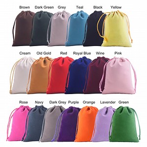 19 Colors Avail.-- 50pcs Velvet Drawstring Bags Velvet Jewelery Pouches Earrings Ring Necklace Packaging Gift Bag Wedding Favors Bags - Etsy