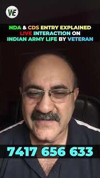 NDA & CDS Entry Explained in LIVE Interaction on Indian Army Life by Veteran