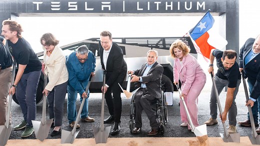 Tesla breaks ground on lithium refinery in Texas — a first for a US automaker