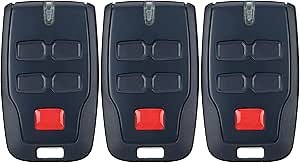 Kingdder 3 Pcs 4 Channel Remote Control Compatible with BFT Mitto B RCB04 R1, 433.92mhz Gate Opener Remote Control Transmitter for All Kinds of Doors, Easy to Program