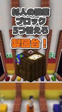 「マイクラの村人の職業ブロック」5つ答えろ！ #マイクラ #shorts