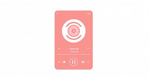 Download Music player animation for free