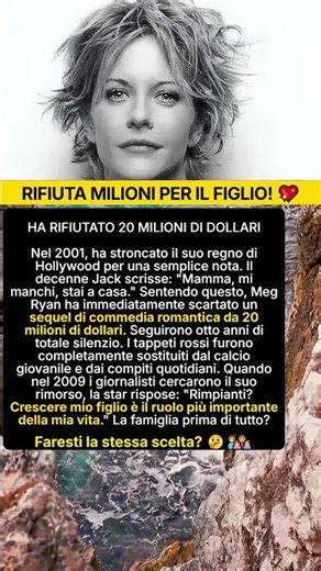 Meg Ryan Rifiuta Milioni Per Figlio