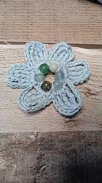 crocheted flower