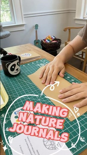 How to make nature journals #craft #kidsactivityideas