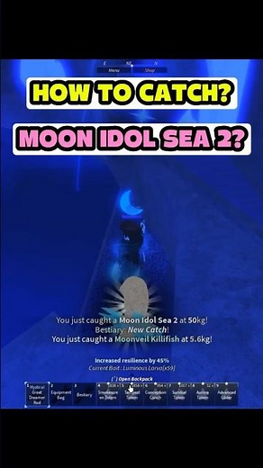 Moon idol sea 2? #fisch #roblox #johngaming