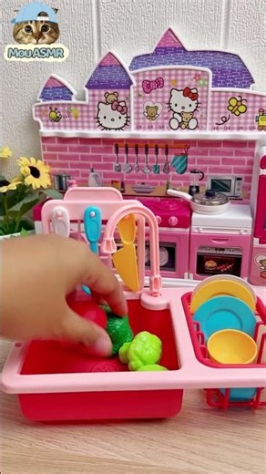 Satisfying With Unboxing & Review Miniature Kitchen Set | ASMR Video no music #asmrroleplay