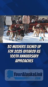 Thirty mushers have signed up for the 2025 Iditarod, marking the 100th anniversary of the historic serum run. The race starts in Anchorage on March 1, 2025, with less than five months to go. #Iditarod #Mushing #Alaska #SerumRun #LastGreatRace | Your Alaska Link TV