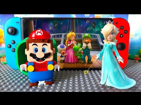 Lego Super Mario Galaxy Story 🚀 Mario enters the Nintendo to save them ALL! #legomario