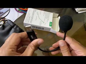 Unboxing Changeek Mini USB Microphone for Laptop