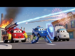 Fireworks Factory Explosion! 🎆 Fire Truck & Police Rescue | Robocar Poli | Safety for Kids