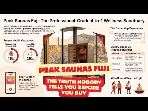 The "Peloton of Saunas"? Peak Saunas Fuji 2-Person Full Spectrum Infrared Sauna Reviews