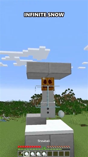 Minecraft: How to Build SUPER INFINITE SNOW - Easy Tutorial #minecraft #shorts