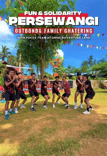 Solid di lapangan, kompak di kebersamaan! ⚽🔥 Family Gathering Tim PERSEWANGI makin seru dengan rangkaian Ice Breaking ❄️, Team Building 🤝, dan Games Seru 🎯 di alam terbuka 🌿✨ Didampingi Trainer Outbound dari Focus Team, dijamin fun, aman, dan bikin chemistry tim makin kuat! 💪💚 Yuk, rasakan serunya kegiatan tim & komunitas di Capas—lengkap, terkonsep, dan berkesan! 🚀 📍 CAPAS ADVENTURE LAND ☎️ Reservasi WA di Bio #persewangi #familygathering #capasadventureland #outboundbanyuwangi #wisatab