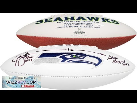 Steve Largent & Jim Zorn Autographed Seattle White Logo Football MCS Holo