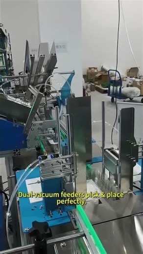 🚀 Automatic Vacuum Pick & Place Absorbent Box Pad Inserting Line | High-Speed Packaging Solution