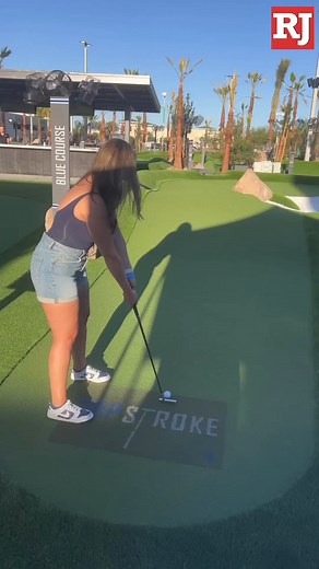 Ready to hit the links? 🏌️ PopStroke, which has partnered with Tiger Woods and Taylormade, has opened its 36-hole golf experience in Las Vegas. | Las Vegas Review-Journal