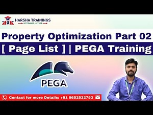 PEGA PRPC | Property Optimization Part 02 | [ Page List ] | PEGA Training