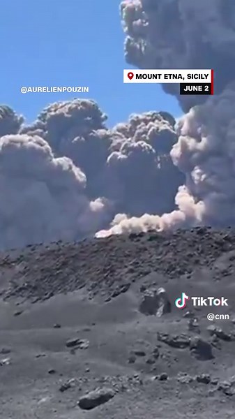 Eruzione del Vulcano Etna: Turisti in Fuga