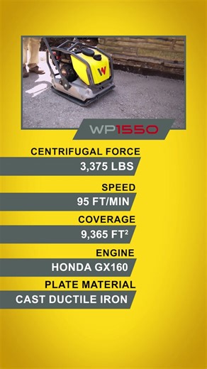 The WP vibratory plate series are the high-performance pros for the compaction of asphalt and light mixed soils as well as compacting over interlocking paving stones. The heavy-duty design is ideally suited for professional use when compacting mixed soil subbases, walkways, roads and parking lots and for asphalt finishes. Wacker Neuson, The Original compaction brand. Call for more information!226-216-0887#allittakes #wackerneuson | Oliveira Equipment