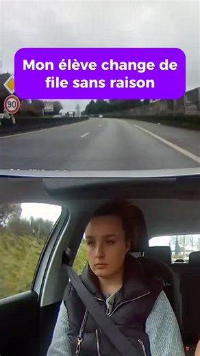 Mon élève change de file sans raison 😅 #permis #dashcam #conseils