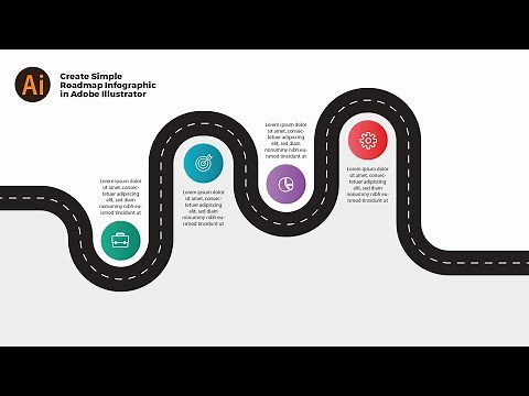 How to Create Simple Roadmap Infographic in Adobe Illustrator 2021