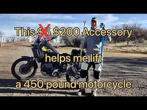 This $200 accessory helps me lift a 450 pound motorcycle￼