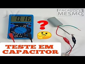 Como testar capacitor com multímetro