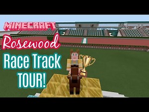 Rosewood Equestrian Center Racetrack Tour! // Minecraft