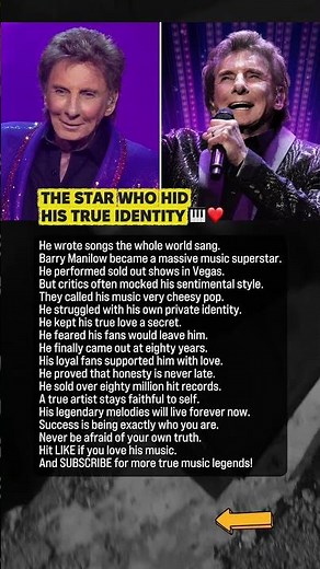 Barry Manilow’s Secret For Over Forty Years