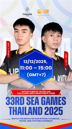 Here are some pro tips straight from the Philippines players! Study these tricks and make your ranked games way easier. And don’t forget, show your support on 12 December, 11:00–15:00 GMT 7 during the MCGG Official Channel livestream! #MCGG� #MCGGSEAGAMES | Magic Chess: Go Go